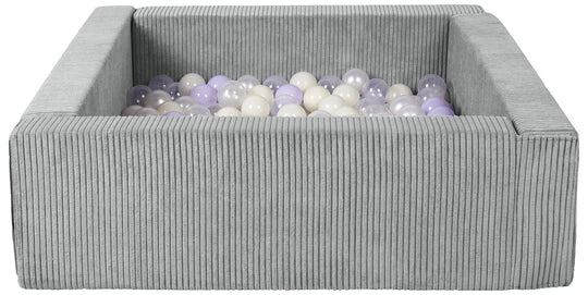 Square eco-leather ball pit with 300 balls, 5 elements