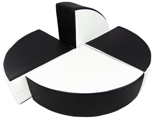 Wheel set of 4 large foam blocks