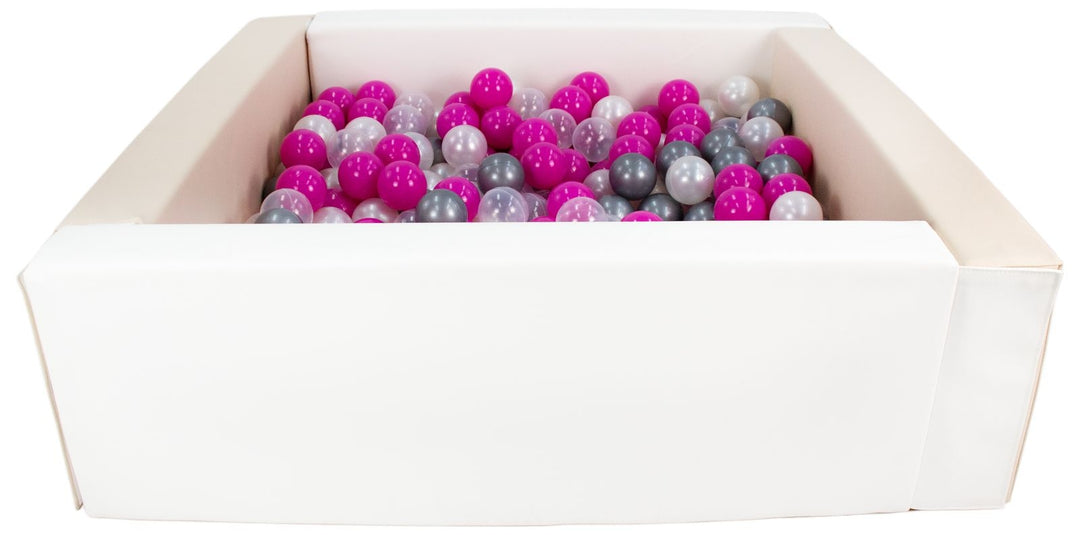 Square eco-leather ball pit with 300 balls, 5 elements