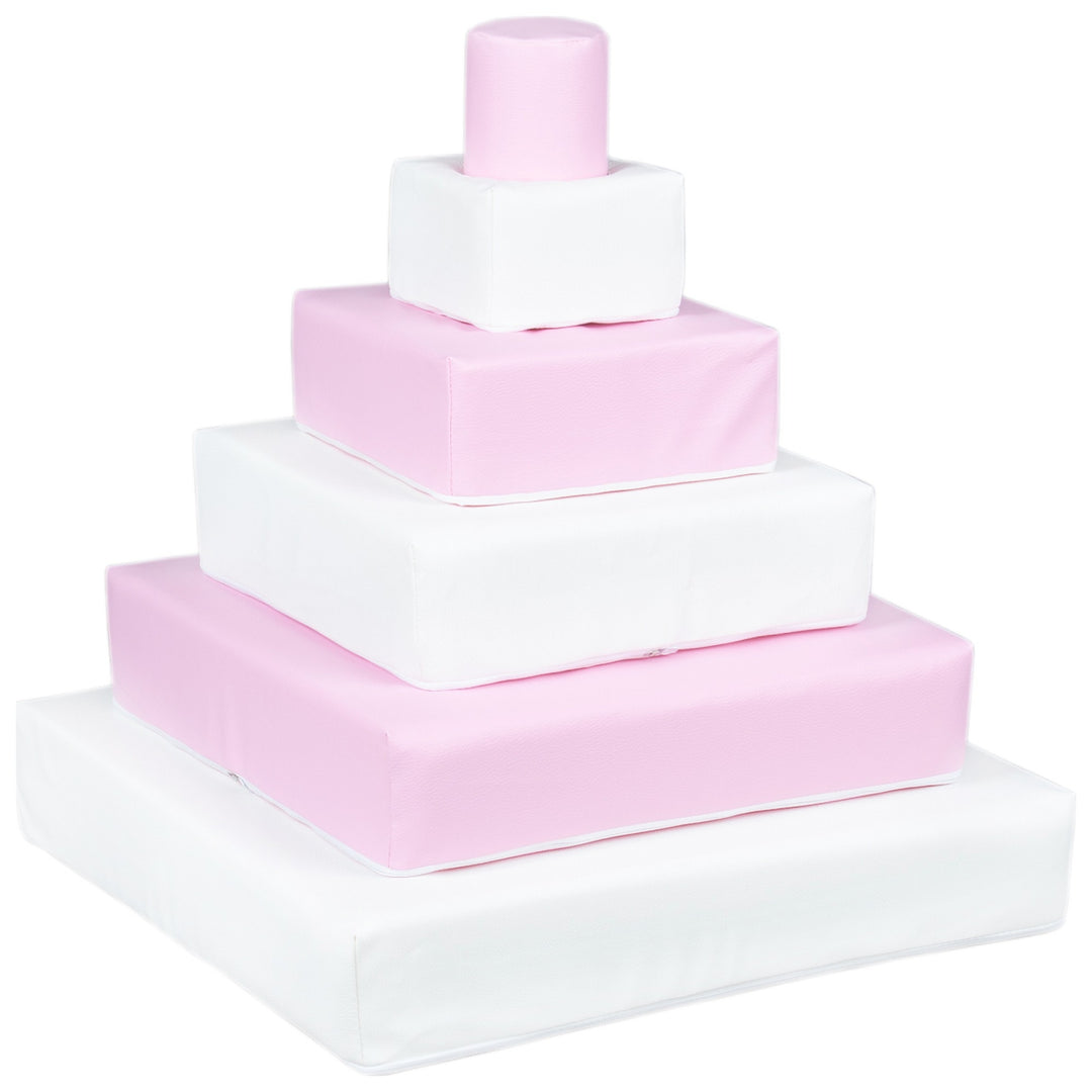 Pyramid set of 6 large foam blocks