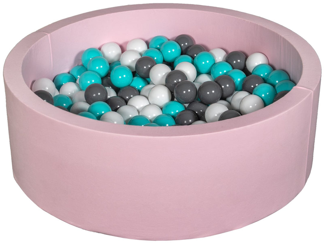 Soft Jersey ball pit with 300 balls, pink