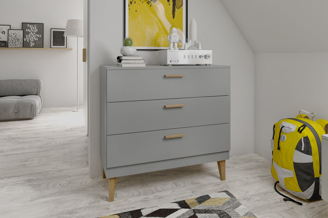 Chest of Drawers Kubi - Grey