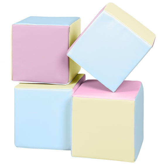 Soft Play Cubes, 4 building blocks for kids