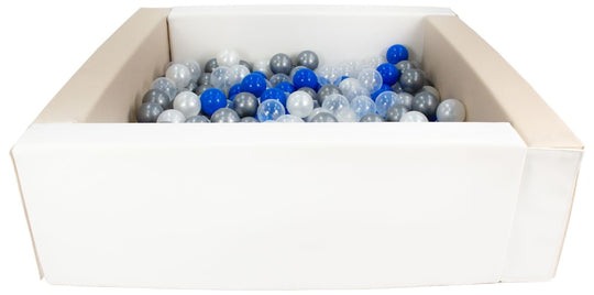 Square eco-leather ball pit with 200 balls, 5 elements