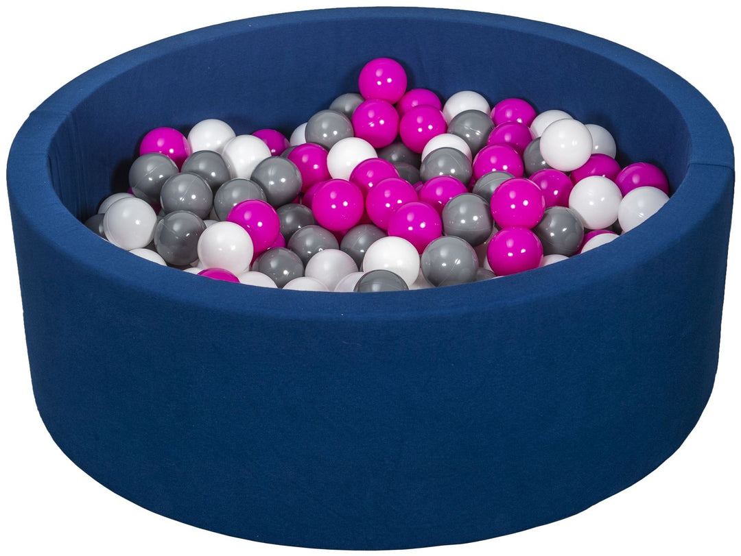 Soft Jersey ball pit with 300 balls, navy