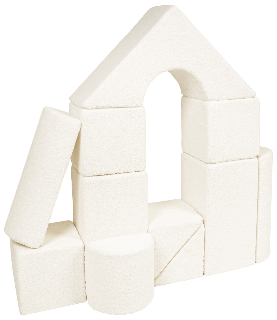 Bouclé castle set of 11 large foam blocks