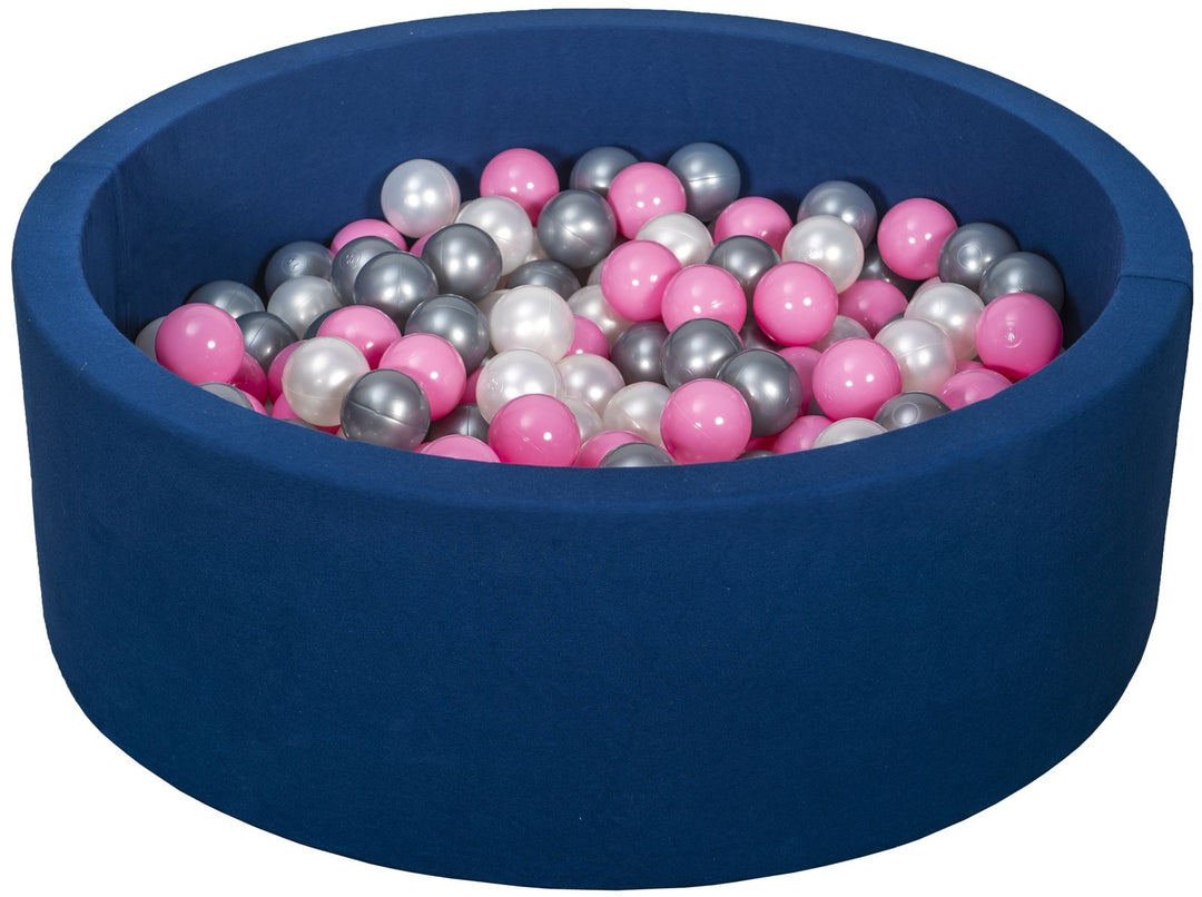 Soft Jersey ball pit with 300 balls, navy