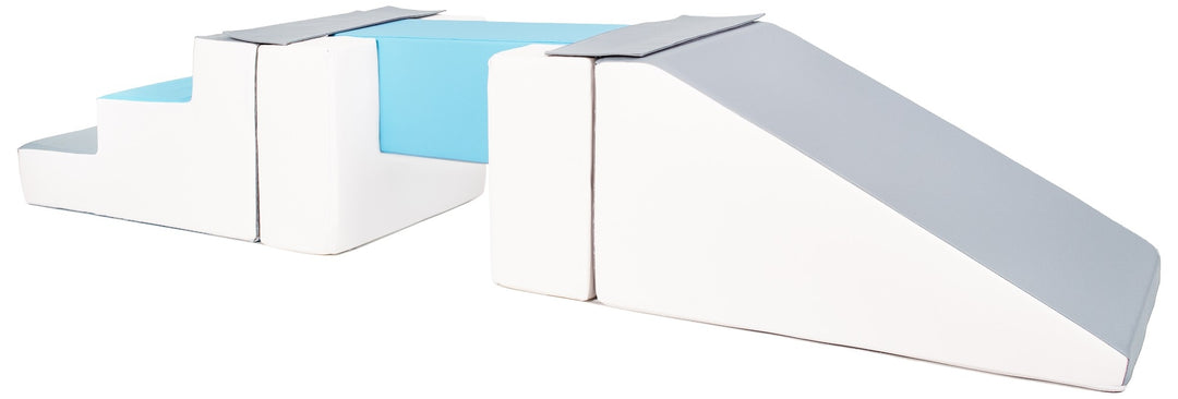 Footbridge + slide set of 5 large foam blocks