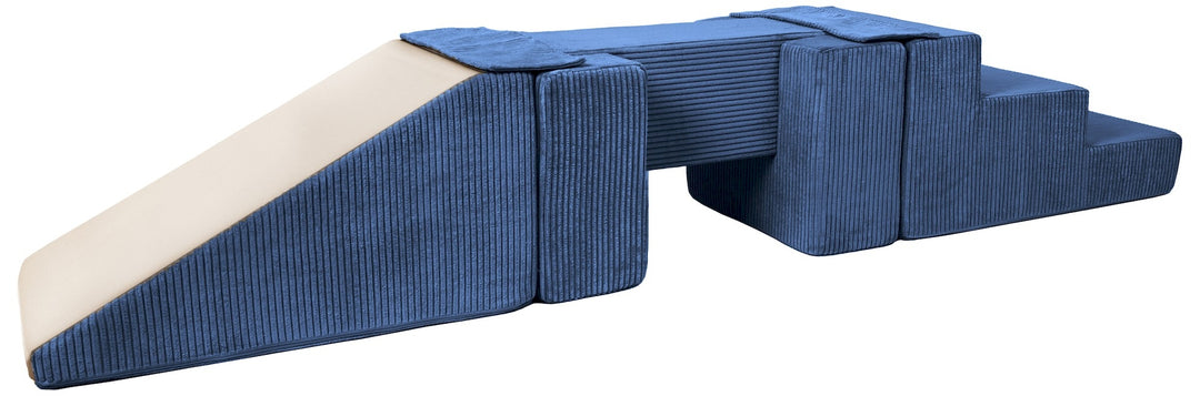 Footbridge + slide set of 5 large foam blocks