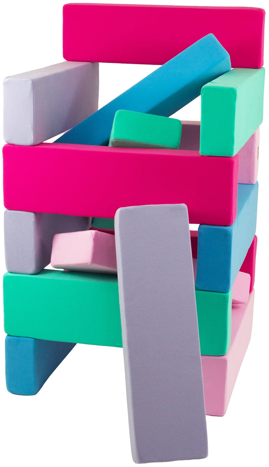 Tower set of 15 large foam blocks