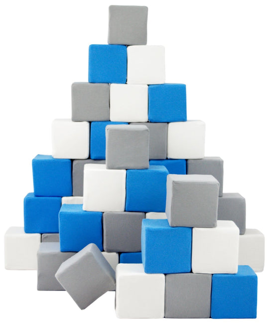 Pyramid set of 45 large foam blocks