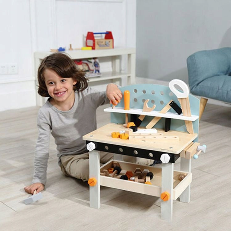 Wooden Workbench for Kids