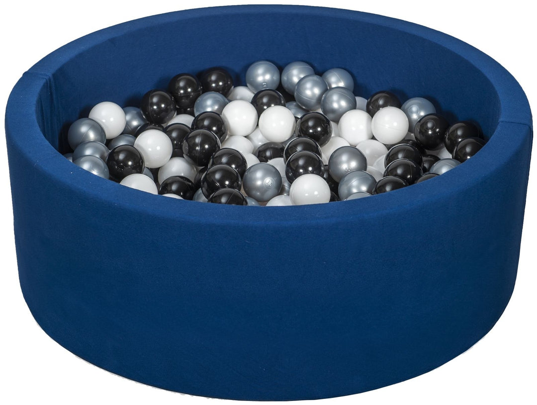Soft Jersey ball pit with 300 balls, navy