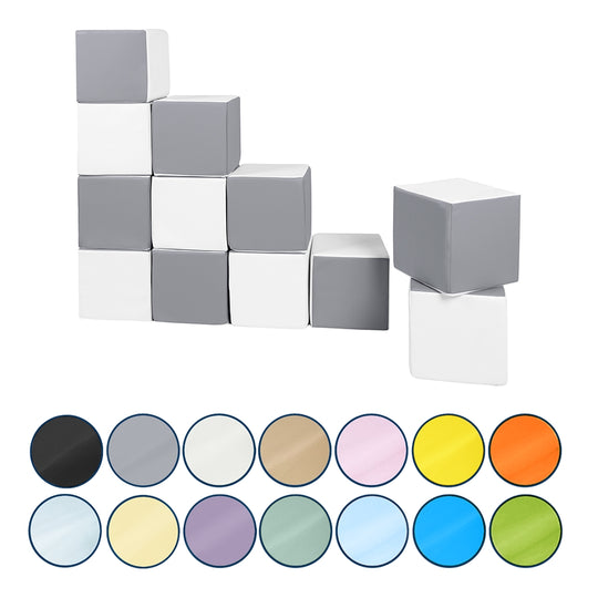 Soft Play Cubes, 12 building blocks for kids
