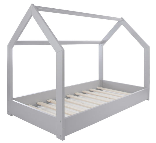 Wooden house bed 160x80cm without barriers
