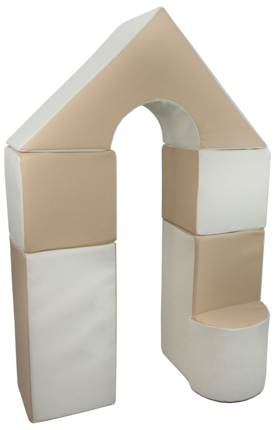 Mini castle set of 6 large foam blocks