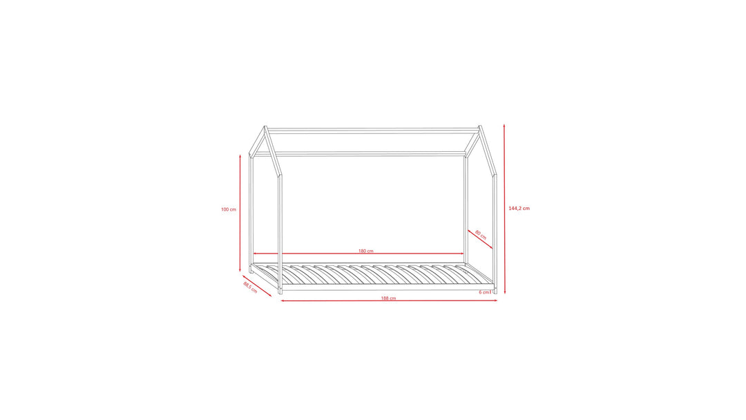 House Bed Bella - White