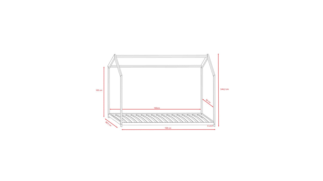 House Bed Bella - White