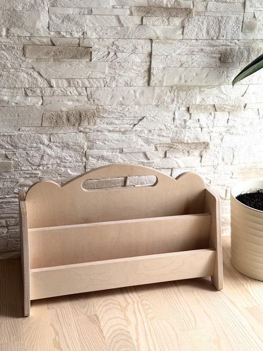 Montessori Double Sided Wooden Book Display For Kids