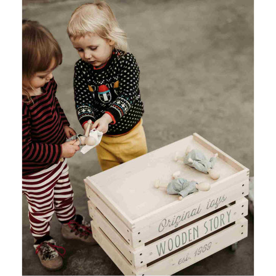 Beukenhouten Popje met Jurk