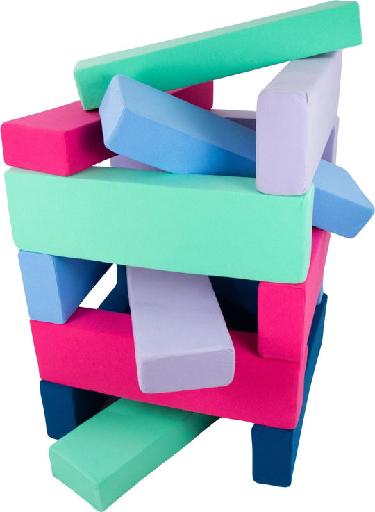 Tower set of 15 large foam blocks