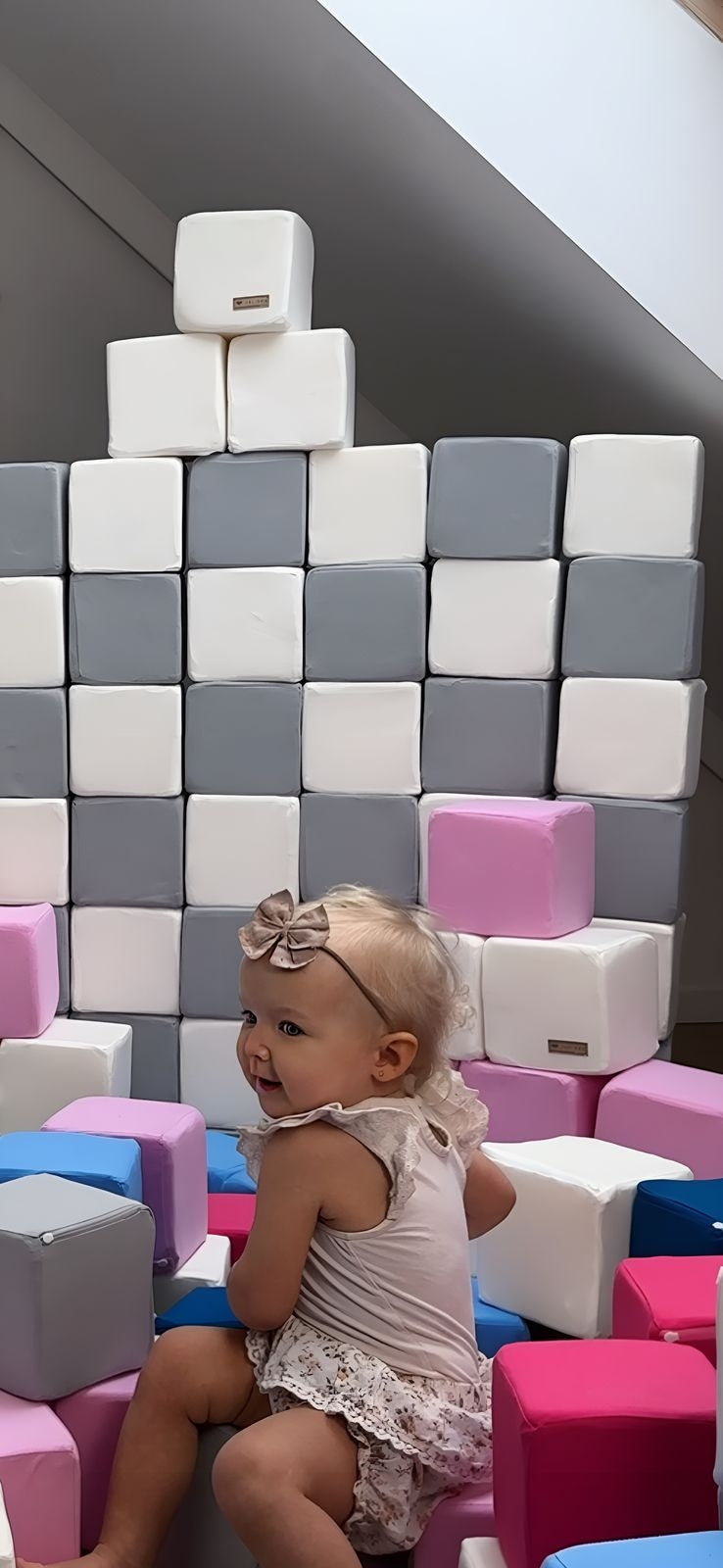 Pyramid set of 45 large foam blocks