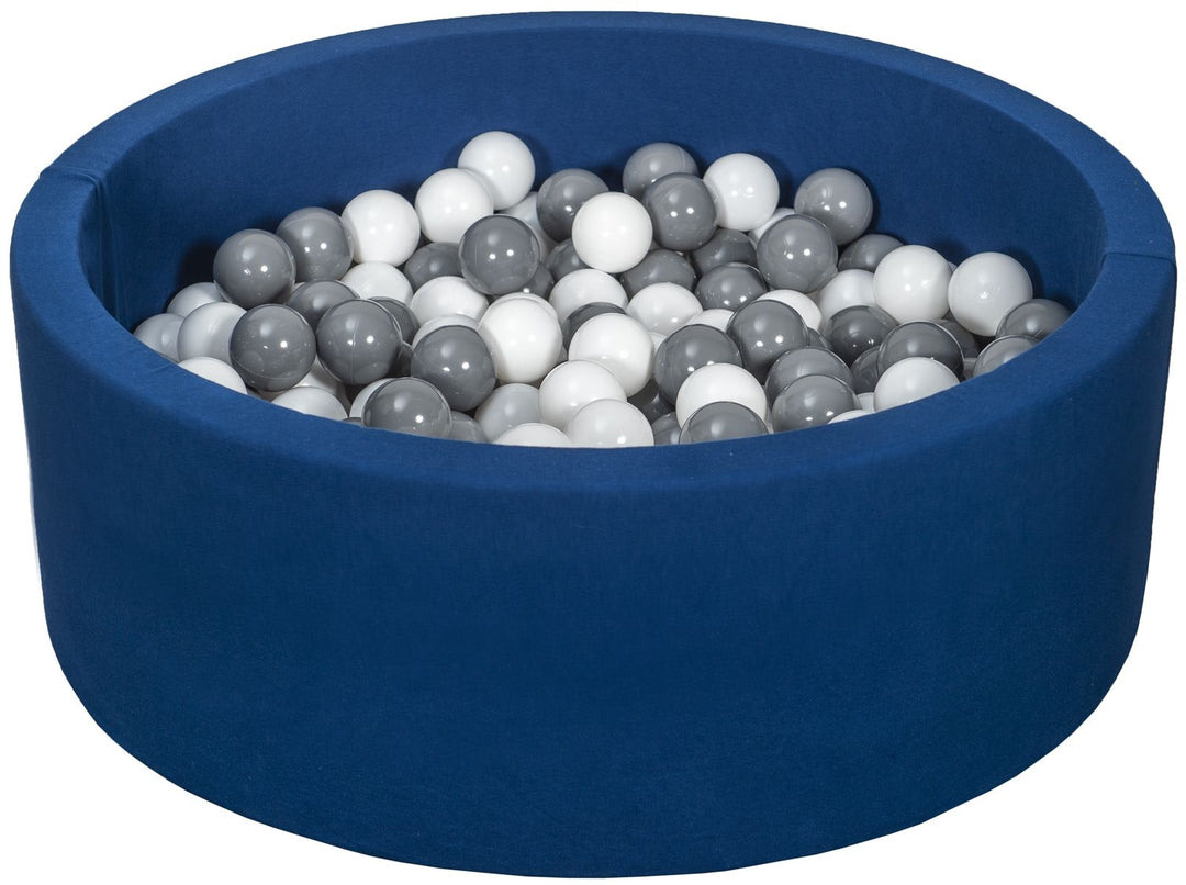 Soft Jersey ball pit with 200 balls, navy