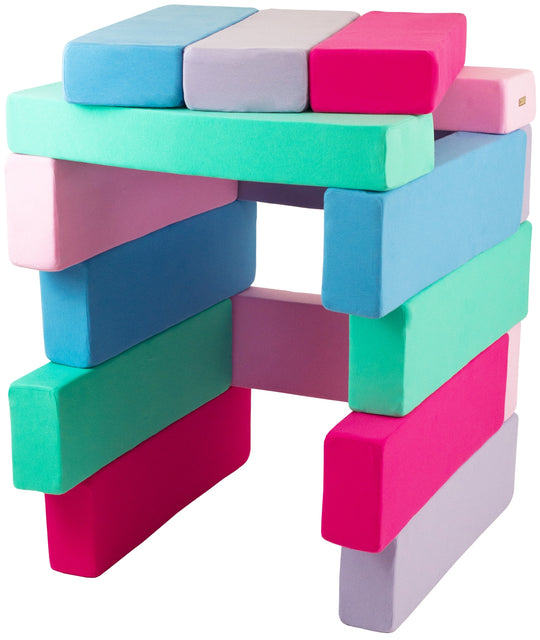 Tower set of 15 large foam blocks