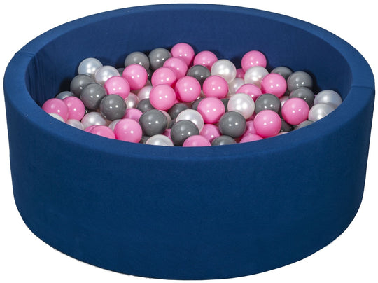 Soft Jersey ball pit with 200 balls, navy