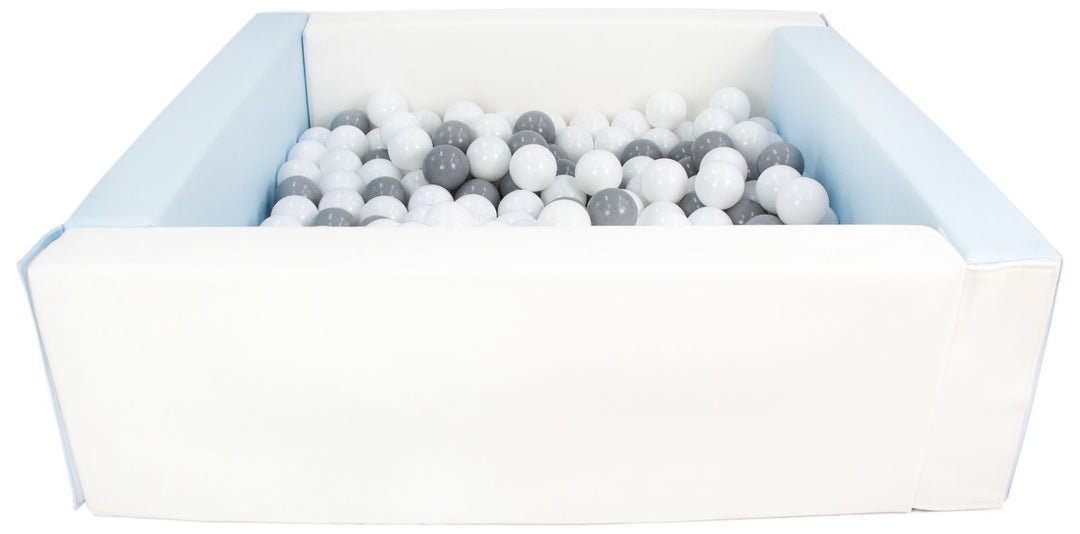 Square eco-leather ball pit with 200 balls, 5 elements