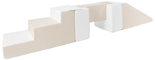 Footbridge + slide set of 5 large foam blocks