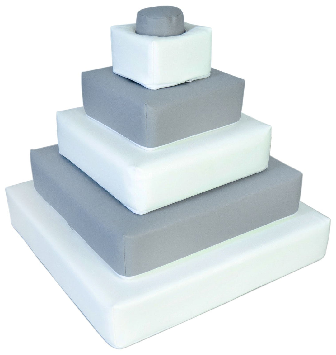 Pyramid set of 6 large foam blocks