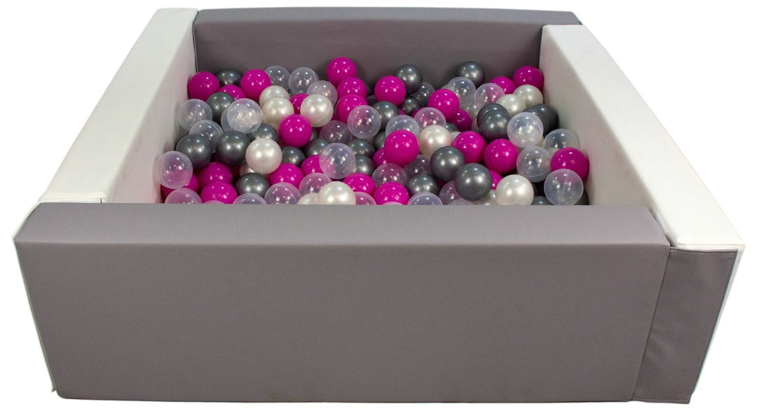 Square eco-leather ball pit with 300 balls, 5 elements