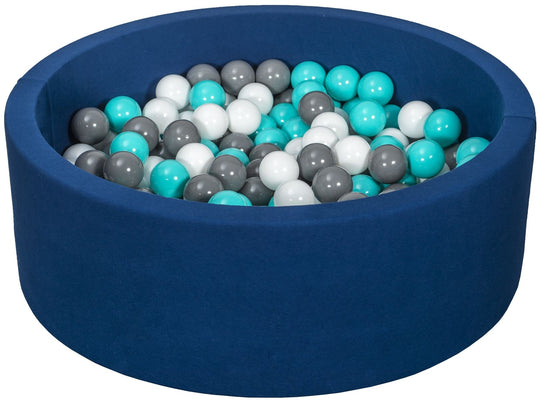 Soft Jersey ball pit with 300 balls, navy