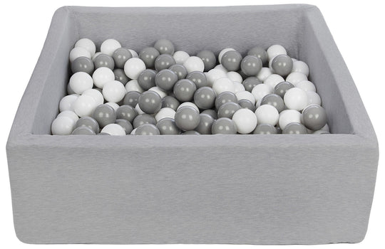 Soft Jersey ball pit with 200 balls, 90x90 cm