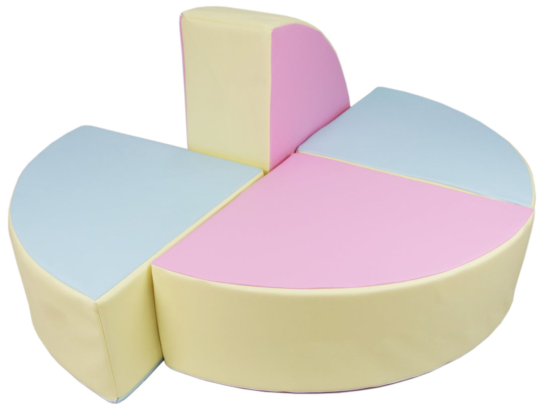 Wheel set of 4 large foam blocks
