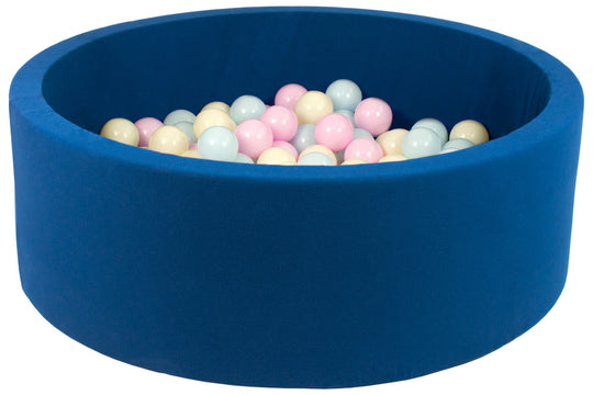 Soft Jersey ball pit with 200 balls, navy