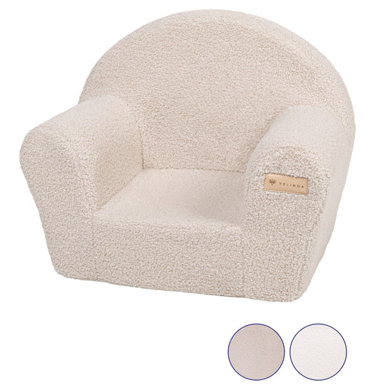 Bouclé kids armchair