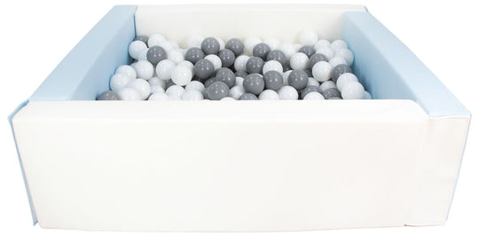Square eco-leather ball pit with 300 balls, 5 elements