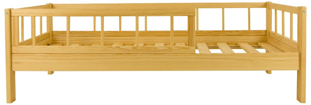 Wooden bed with the barriers 160x80cm