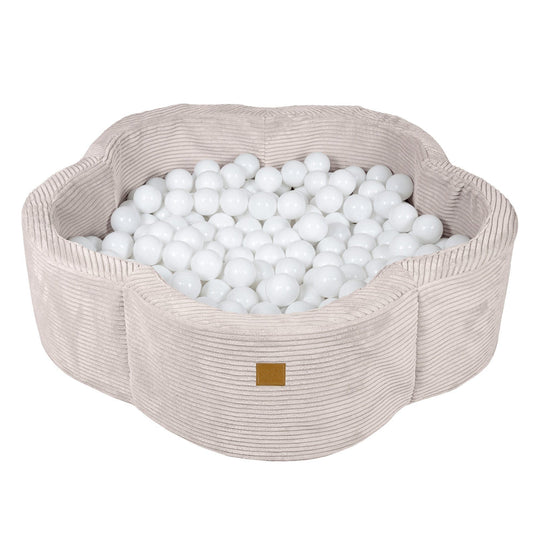 Foam Baby Ball Pit - Aesthetic Ecru Flower