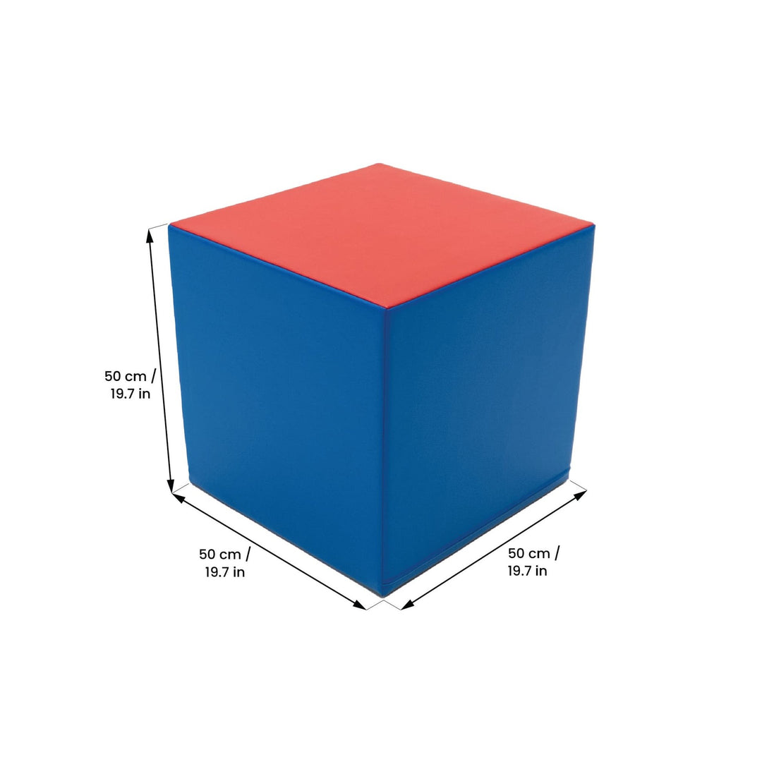 Foam Mega Cube Building Block - Blue &amp; Red