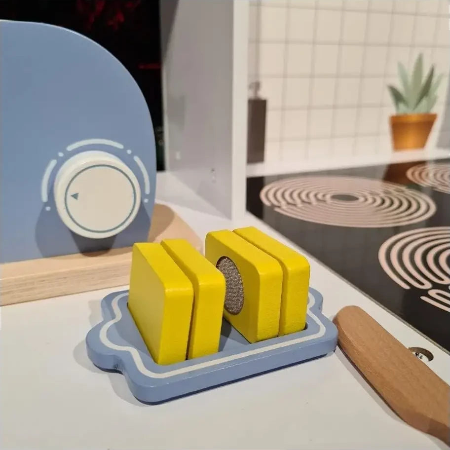 Wooden Small Toaster Set