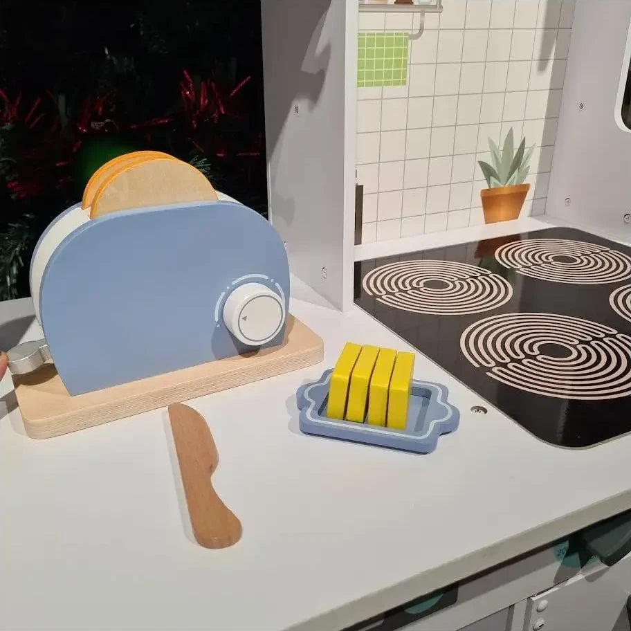 Wooden Small Toaster Set