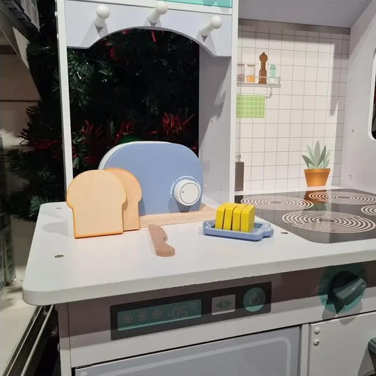 Wooden Small Toaster Set