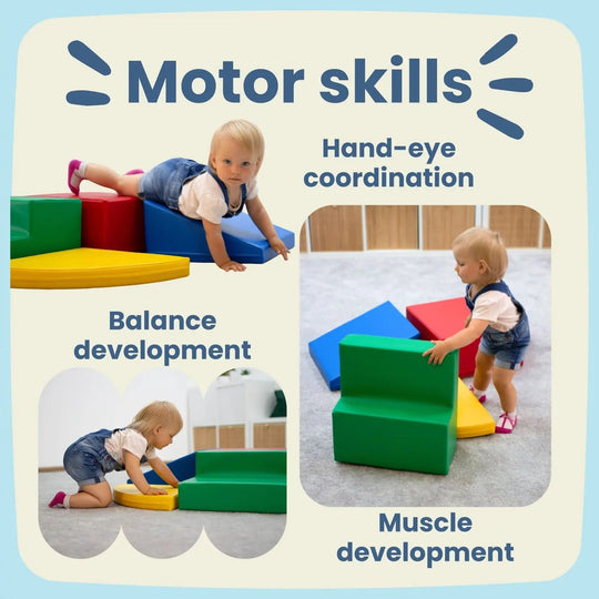 Soft Play 6 Foam Block Set - Beige Explorer