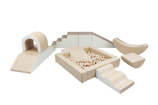 Party Soft Play Set – Beige &amp; White