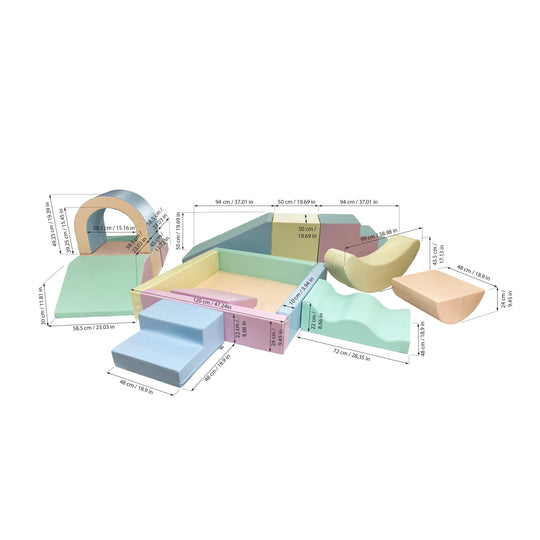 Party Soft Play Set – Light Pastel