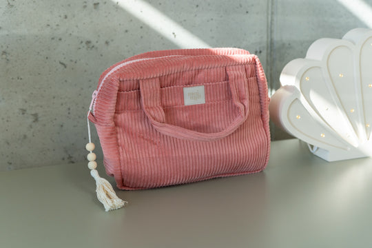 Make-Up Bag Set of 2 - Coral ds