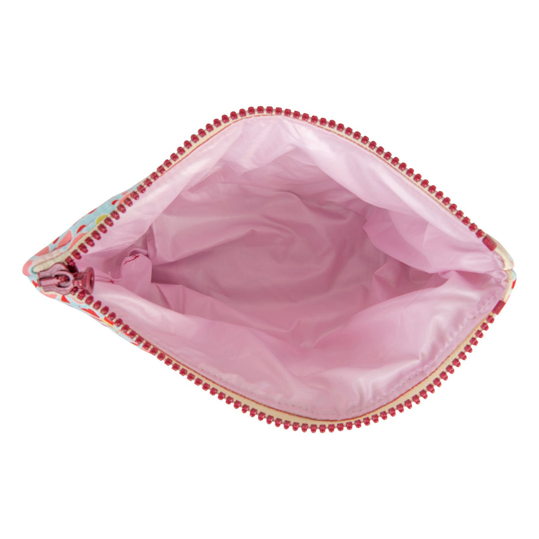 Make-Up Bag Set of 2 - Red Flowers